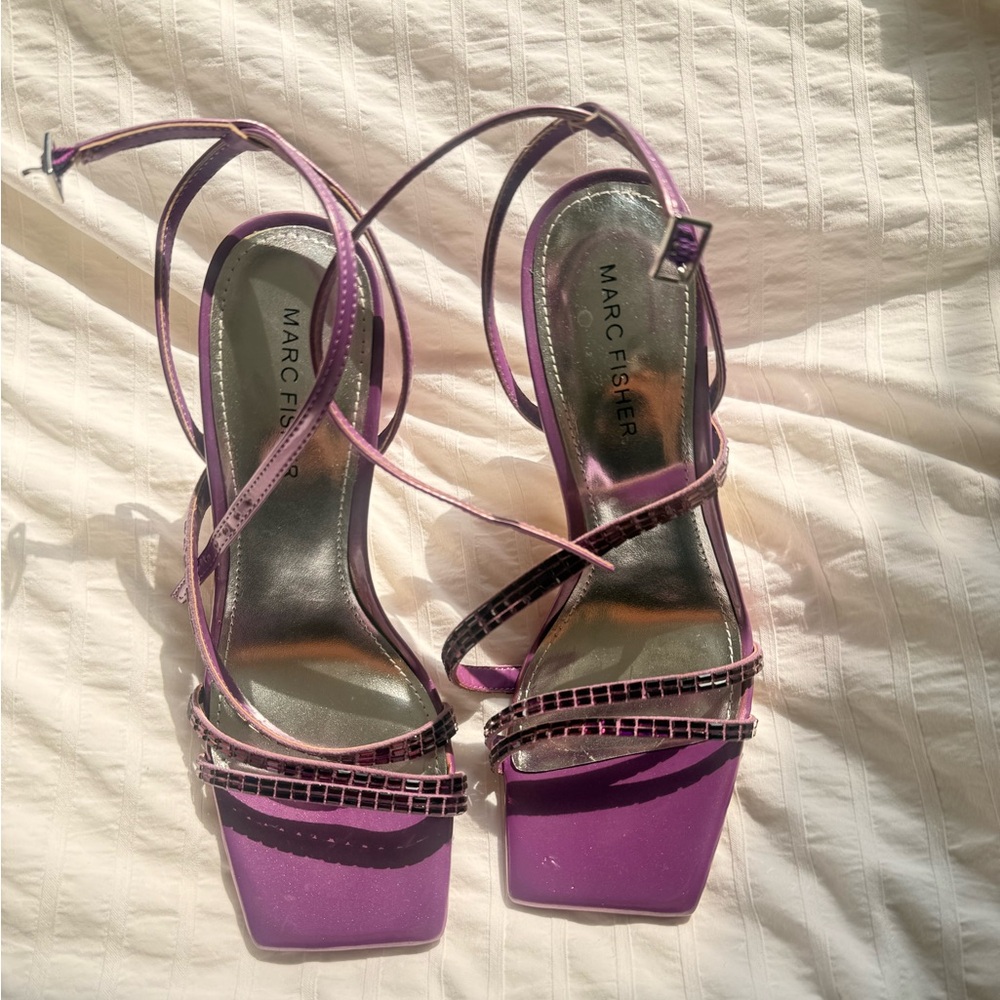Marc Fisher Lavender Strappy Heels